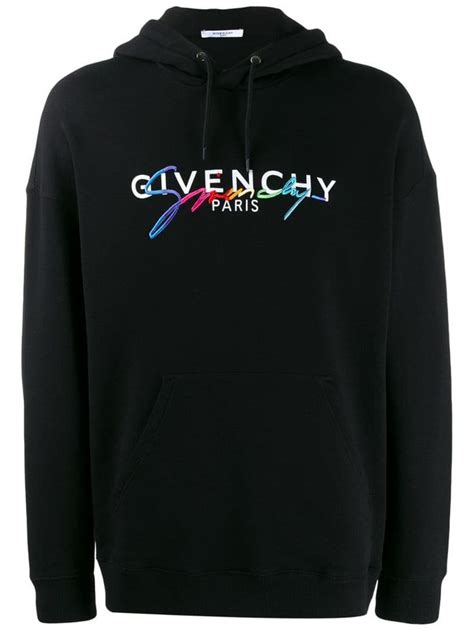 givenchy paris rainbow hoodie|givenchy hoodie with holes.